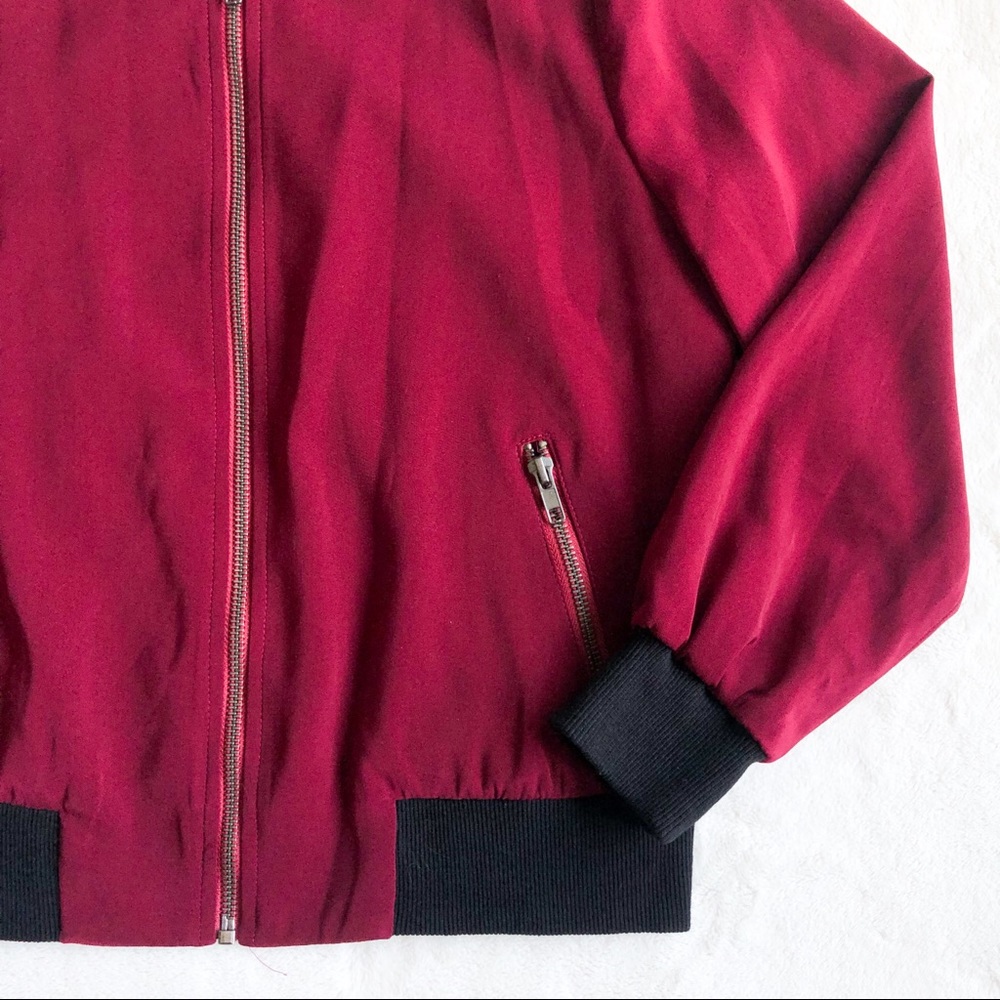 Mural Maroon Bomber Jacket from Nordstrom - Picture 4 of 9